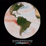 Imagens de satélite do Super El Niño impactando o clima