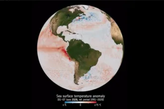 Imagens de satélite do Super El Niño impactando o clima