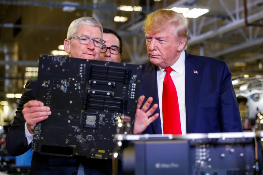 Apple e Intel fabricam chips nos EUA, anuncia Trump