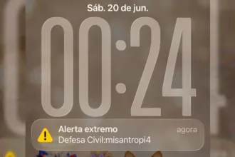 Alerta falso da Defesa Civil em celulares