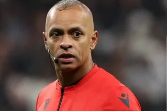 Árbitro Wilton Pereira Sampaio no jogo Noruega x Senegal