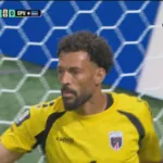 Pintura gigante fake do goleiro Vozinha em Cabo Verde