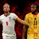 Inglaterra x Gana: Kane e Semenyo em destaque