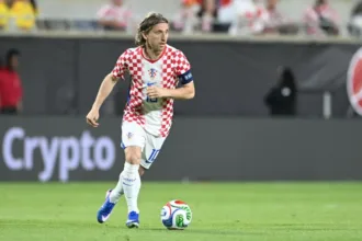 Luka Modric celebra 200 jogos pela seleção da Croácia