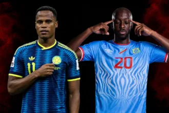 Escalações de Colômbia x RD Congo para a Copa