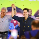 Daniel Vilela e Caiado no Encontro Regional Goiás
