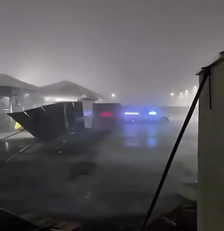 Temporal em Bom Jesus com ventos de 50 km/h causa estragos