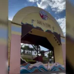 Altar da Romaria do Divino Pai Eterno em fase final de montagem