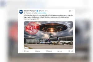 Alerta de atividade incomum no Aeroporto de Miami durante Brasil x Escócia