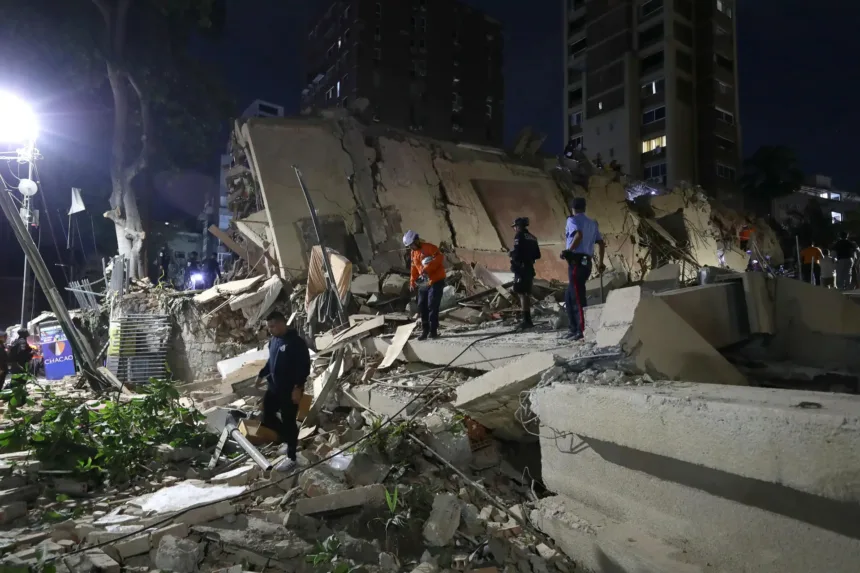 Destruição causada pelo terremoto na Venezuela