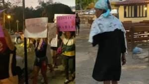 Manifestação por justiça para idosa agredida em Pirenópolis