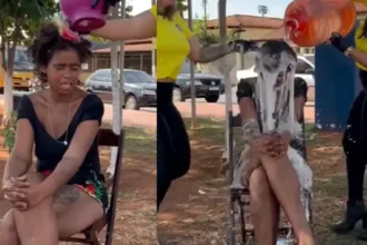 Dia de princesa polêmico com mulher em situação de rua