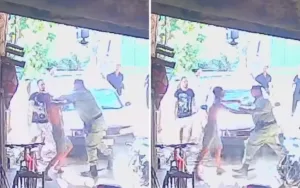Homem agredido por policial militar em Simolândia