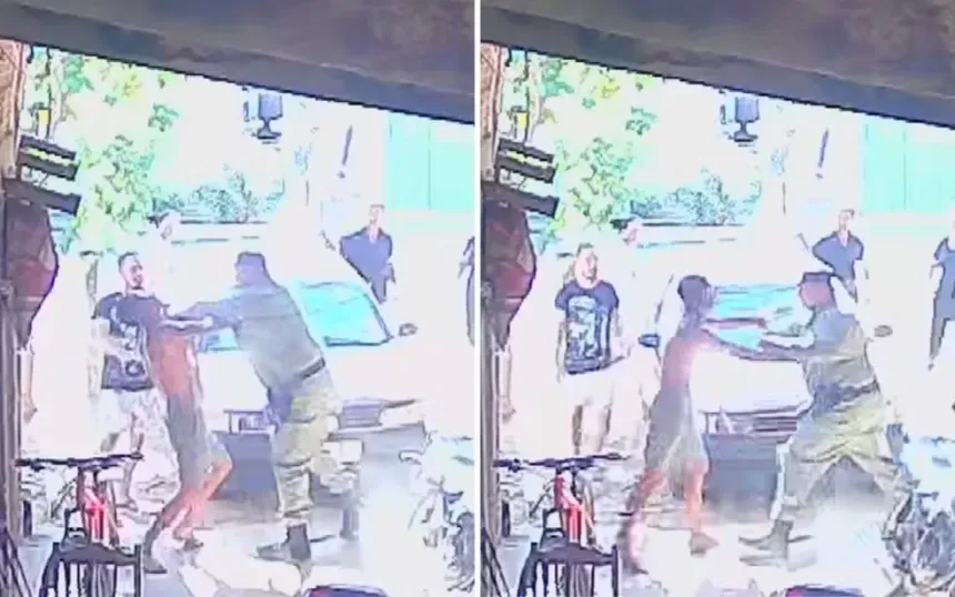 Homem agredido por policial militar em Simolândia