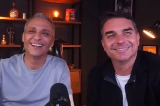 Flávio Bolsonaro visita Gustavo Gayer em Goiânia
