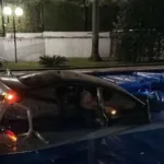 Acidente sem CNH com carro na piscina de condomínio em Goiânia