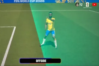 Gol anulado da Colômbia contra Portugal devido ao dedão do pé