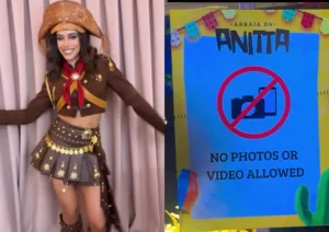 Arraiá da Anitta com famosos e proibição de fotos