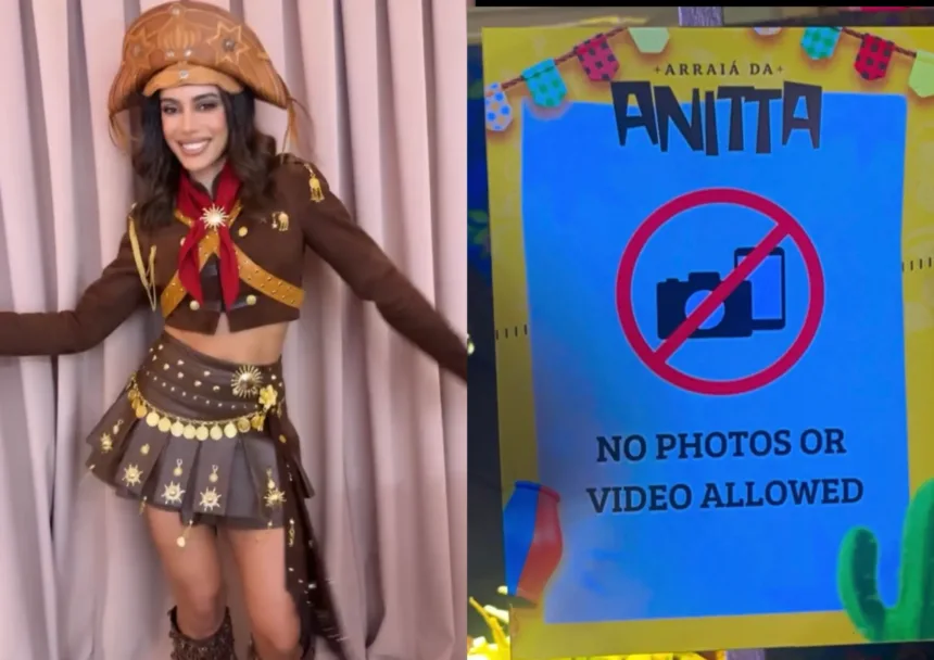 Arraiá da Anitta com famosos e proibição de fotos
