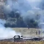 Avião de pequeno porte explode após queda em Nerópolis