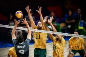 Brasil vence Canadá no tie-break na VNL de Vôlei Masculino