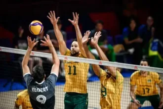 Brasil vence Canadá no tie-break na VNL de Vôlei Masculino