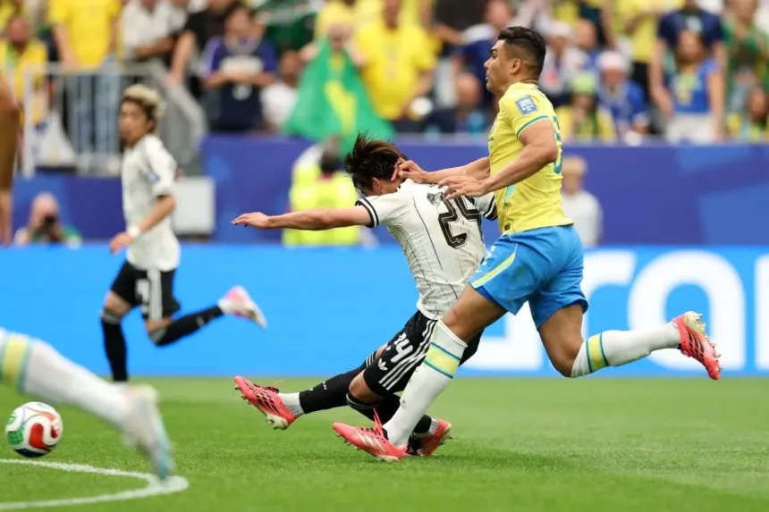 Casemiro pior em campo na derrota do Brasil para o Japão