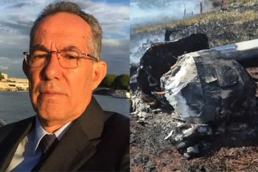 Menino salva piloto após queda de avião em Nerópolis