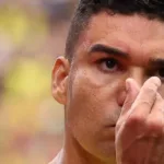 Comemoração de Casemiro após marcar gol