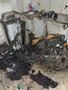 Bens destruídos por violência patrimonial em Hidrolândia