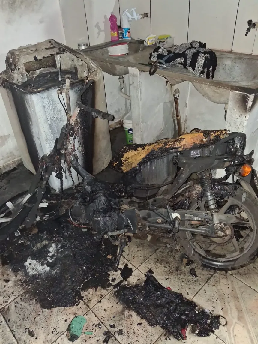 Bens destruídos por violência patrimonial em Hidrolândia