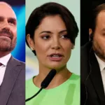 Crise Michelle Bolsonaro com Eduardo e Carlos