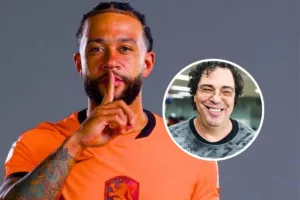 Memphis Depay do Corinthians durante jogo da Copa do Mundo