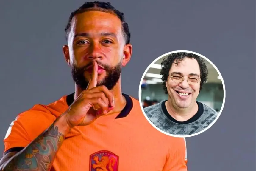 Memphis Depay do Corinthians durante jogo da Copa do Mundo