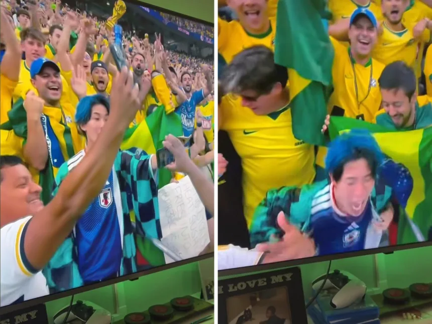 Torcedor japonês viral em encenação de raiva