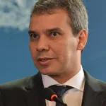 Wellington César Lima e Silva durante cerimônia de transmissão de cargo
