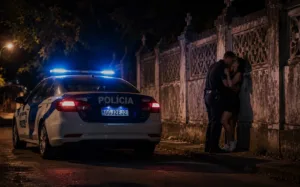 Policial flagrado fazendo sexo ao lado de viatura