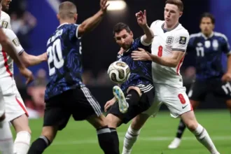 Inglaterra vs Argentina na semifinal da Copa
