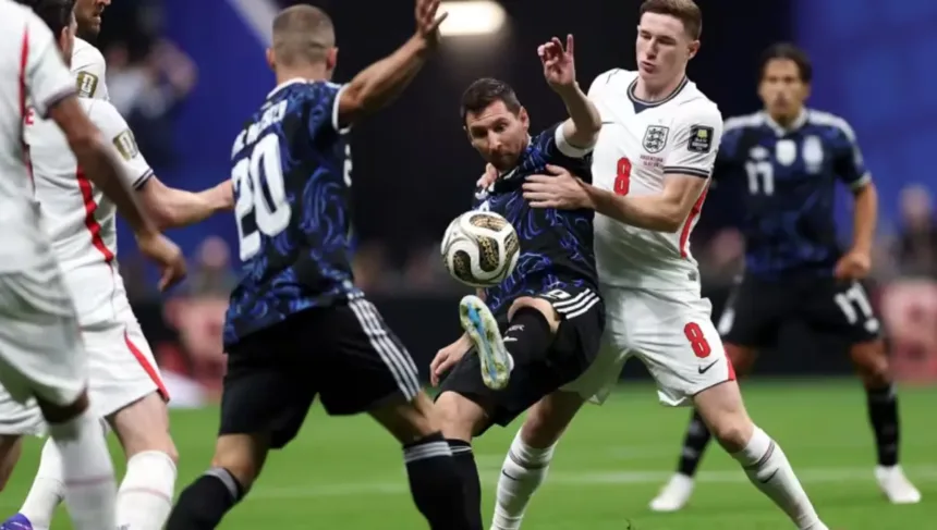 Inglaterra acelera e Argentina cadencia 1º tempo tenso na semifinal 1 Inglaterra vs Argentina na semifinal da Copa