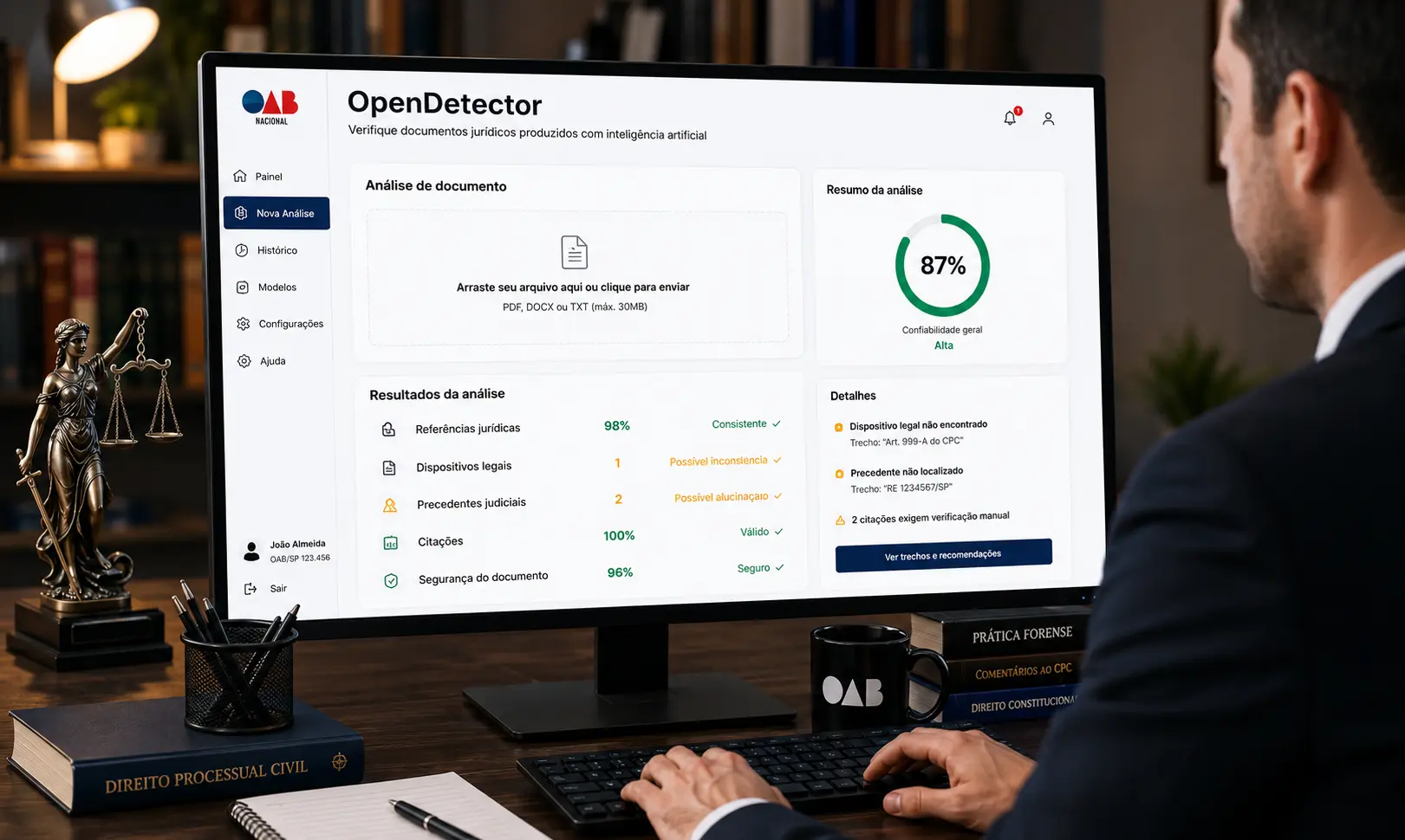 Erros gerados por inteligência artificial preocupam advogados e levam OAB a criar ferramenta de verificação