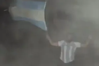Alexis Mac Allister jogando hoje pela Argentina na Copa