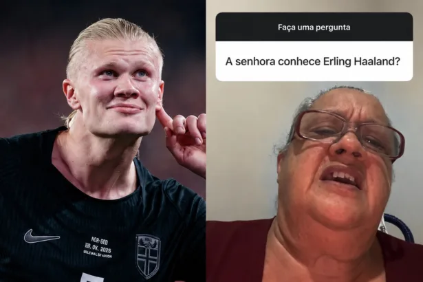 Erling Haaland reage a vídeo viral no Instagram