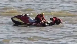 Colisão entre embarcações no Rio Araguaia em Aruanã