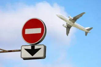 Sistema de prevenção de colisões em ação entre aviões