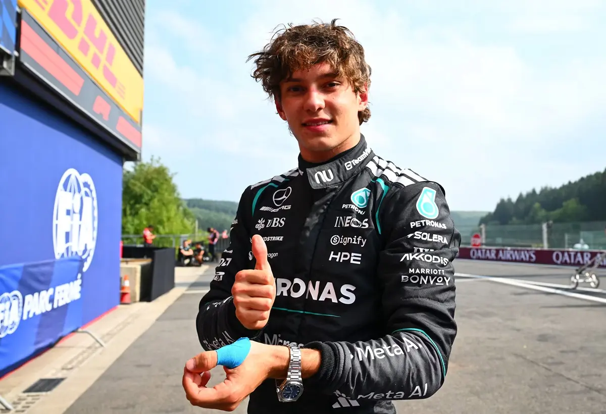 Fórmula 1: Antonelli crava pole e Bortoleto larga sai em 8º na Bélgica