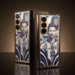 Celular do Messi personalizado com ouro 24 quilates