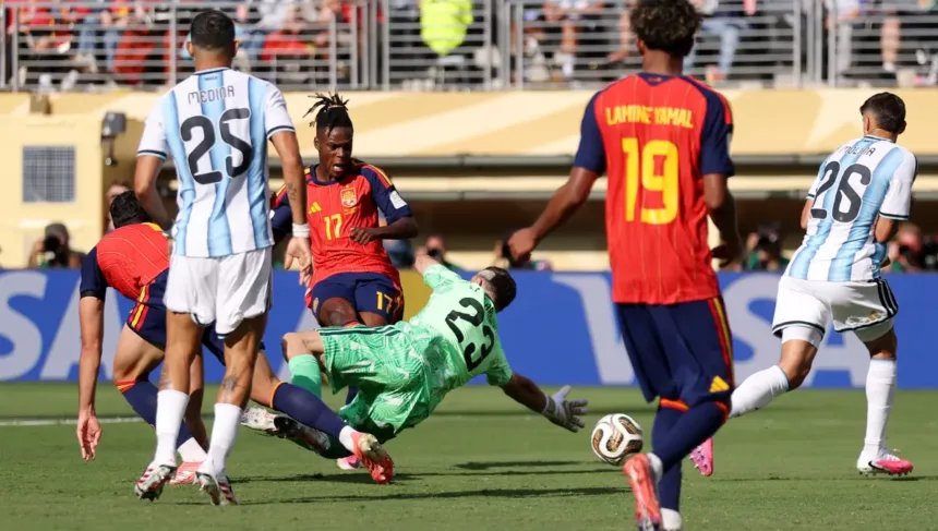 Árbitro anula gol da Espanha em web diz que Argentina foi favorecida 1 Gol anulado Espanha contra Argentina na Copa