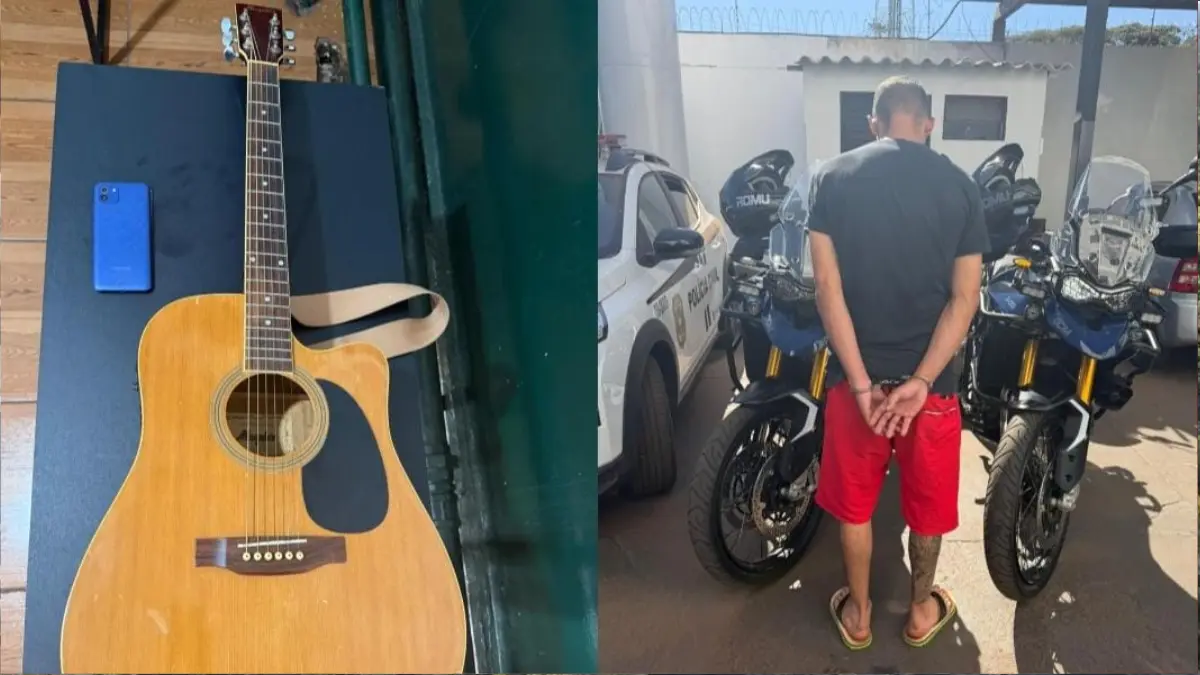 Homem tenta vender violão furtado no Facebook e acaba preso em Rio Verde
