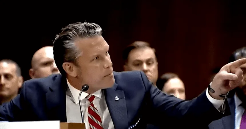 Senadores criticam Pete Hegseth sobre a guerra no Irã