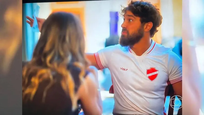 Tigrão nas telinhas: camisa do Vila Nova é estampada em novela 1 Camisa do Vila Nova em destaque na novela Coração Acelerado